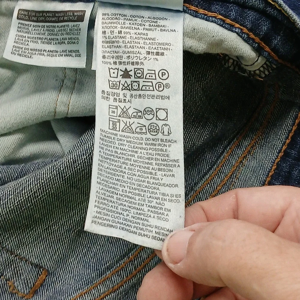 Levi's 514 Straight Fit Jeans Men's 40x30 Medium Wash Denim